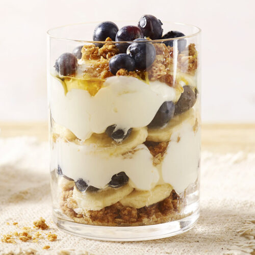 Banana Blueberry Granola Brekkie Parfait