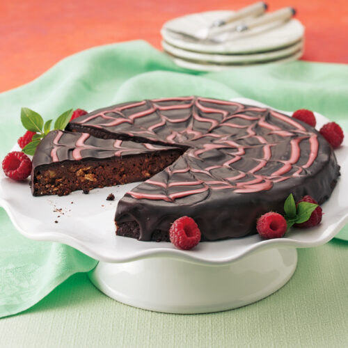 Dark Chocolate Raspberry Crunch Torte