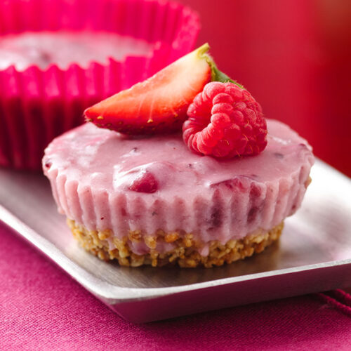 Cranberry Berry Crunch Cheesecake Bites