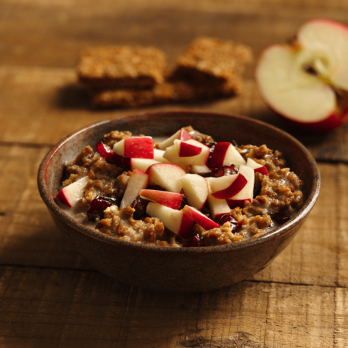 Apple Cranberry Granola Breakfast Bowl